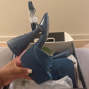 Denim Platform Heels